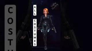 Marvel Future Fight: All Costumes of Black Widow #shorts