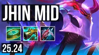 JHIN vs LUX (MID) | 58K damage, Good KDA: 25/2/7 | NA Challenger | 25.24