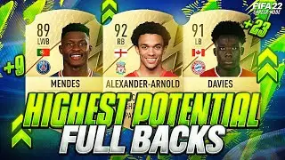 FIFA 22 | BEST YOUNG PLAYERS ON CAREER MODE🔥💪! | HIGHEST POTENTIAL DEFENDERS/FULL BACKS/RB/LB👊FUT 22