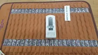Brown Ereada&reg; FIR Amethyst Mini Mat EMF test in bimetallic sensor zone