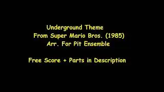 Underground Theme From Super Mario Bros. (1985) - Free Sheet Music in Description