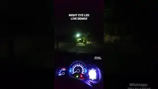 NIGHTEYE LED LIVE DEMO | BEST WHITE LIGHT LED FOR CAR