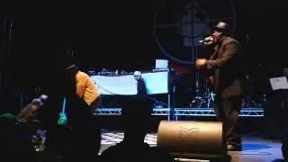 Mc Speedo rocking the Public Enemy stage in Leeds.