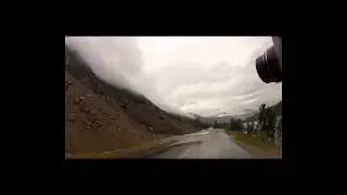 BC Resident Rick O'Genski Digs out after Mudslide on Casino Road in Trail, BC, Canada