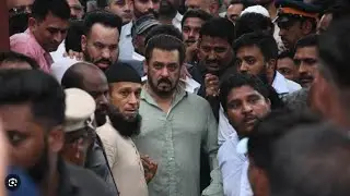 Baba Siddique death Salman Khan arrive at Baba Siddiqus Residence at play last
