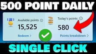 Microsoft Reward Get 500 Points Daily With Single Click ( New Trick ) | New Update