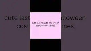 SharkShorts: Cute Last Minute Costume Ideas #vidasharkshorts #halloween #costumes #677 #cute #viral
