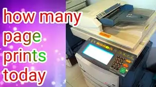 Total page printed। how to check number of pages। Number of Prints, #shorts