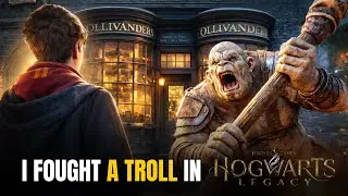 I FOUGHT A TROLL IN HOGWARTS LEGACY | Exploring Hogsmeade | Wand Selection