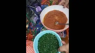 احلى محشي كرنب مع الملوخيه ناشفه وفراخ محمره مع توته