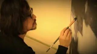 亀田洋二画伯制作風景