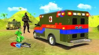 US Army Ambulance Rescue Driver - Humvee Rescue Truck Simulator - Android Gameplay