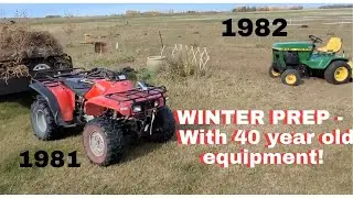 WINTERIZING VINTAGE equipment.  #Cheap #old #atv #garden #tractor