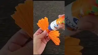 Easy lion face paper craft toy for kids #shorrts