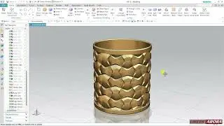 #nx12  CAD 'Texture on Cylindrical Object'