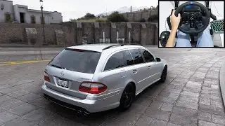 Mercedes AMG E55 - Forza Horizon 5 | Logitech g923 gameplay