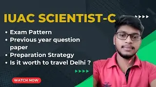 IUAC Scientist-C Exam details