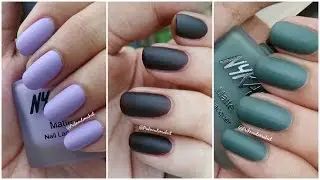 Nykaa - Matte nail lacquer | Swatches and review | matte collection
