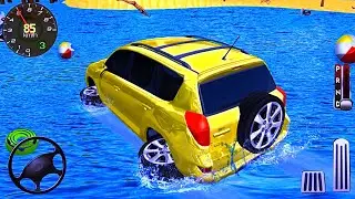 Water Surfer Jeep Driving Simulator - Cars Floating Race Miami Beach - Android GamePlay #3