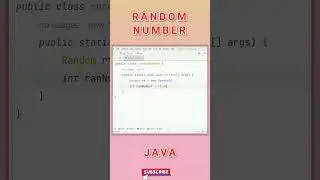 RANDOM NUMBER IN JAVA. @Adi_Code_Hub #shorts