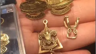 Thriftstore treasure found pins 10kt Gold 😱🤭❤️#rarefinds  #jewelry #thriftedtreasures