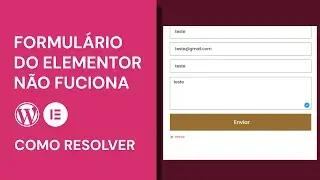 Formulário do Elementor não envia/WordPress não envia e-mail - Como resolver