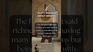 Dusty Wisdom about wealth 💰🌪️