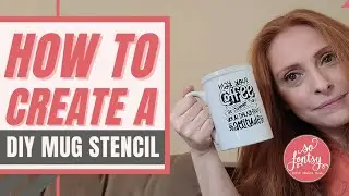 DIY Mug Stencil Tutorial with Ikonart Custom Stencil Kit 😍