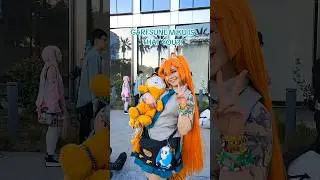 GARFSUNE MIKU?! 😱 #garfield #garfieldcosplay #hatsunemiku #mikuexpo #cosplay #vocaloid #garfieldcat