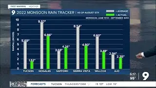 2022 monsoon rain tracker as of Aug. 5