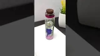 little mini glass bottle decoration ideas #viral #shorts #trending #bottleart  #shortsfeed