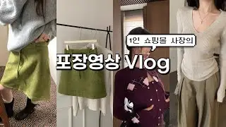 [1인쇼핑몰사장vlog] 포장영상 / 돌돌이asmr / 매출급감 / 폐업위기 ?! / 경도하다가 지린썰