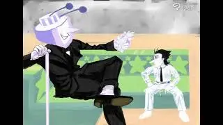 Two Businessmen on Sofa Timelapse