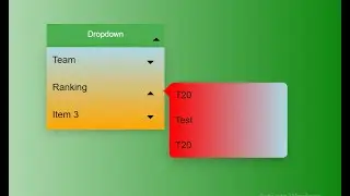 how to create dropdown menu with submenu | caret rotate | caret toggle