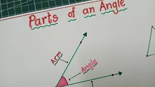 How to draw Parts of an angle / Parts of an angle and explanation