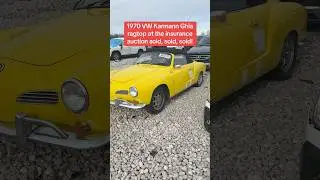 Автомобиль Karmann Ghia 70 года выпуска выставлен на страховой аукцион, он уже продан. #salvage #...