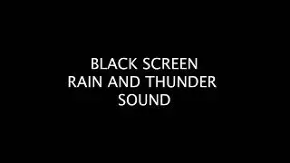 Relaxing THUNDER and RAIN sound | before sleep | Black screen | 1 HOUR