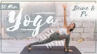 Yoga für Zuhause ♥ Beine und Po kräftigen ♥ Komplette Stunde