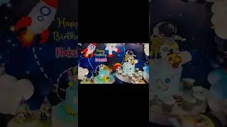 Space Theme for Nakshith first birthday. #happybirthday #birthday #space #trending #viral #shots#yt