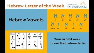 Hebrew Letter of the Week - Introduction & Vowels