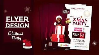 How to make a Christmas Flyer/Poster for this Christmas season | Christmas Party Flyer