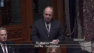 Andrew Weaver introducing Animal Liability Act