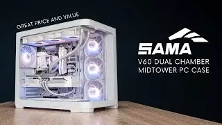 Двухкамерный SAMA V60 &rarr; 7 вентиляторов с ARGB-подсветкой | 9600X + RX 9070 XT 1440p Sweet Spot