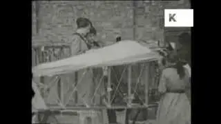 1910s Women Aircraft Factory Workers, Early Aviation, Rare Archive Footage