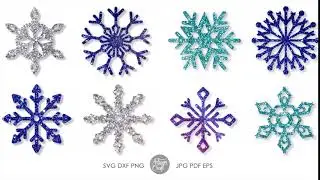 Snowflake SVG, Clip art, Christmas Crafts