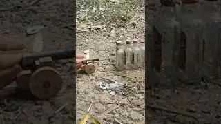 Mini cannon shot test.