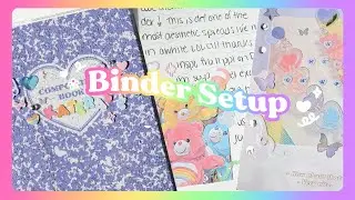 Setting Up My Archive 6 Ring Binder and Journal With Me 🌈📓