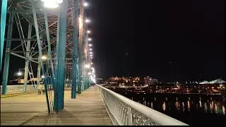 A Girl on a Walnut Street Bridge