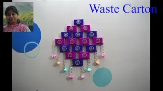DIY : Simple Method To Make Wall hanging | Best Out Of Waste | Nidhi Jain