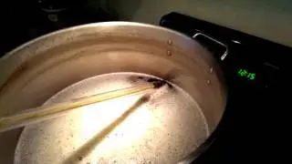 Racking wort and aerating it at the same time